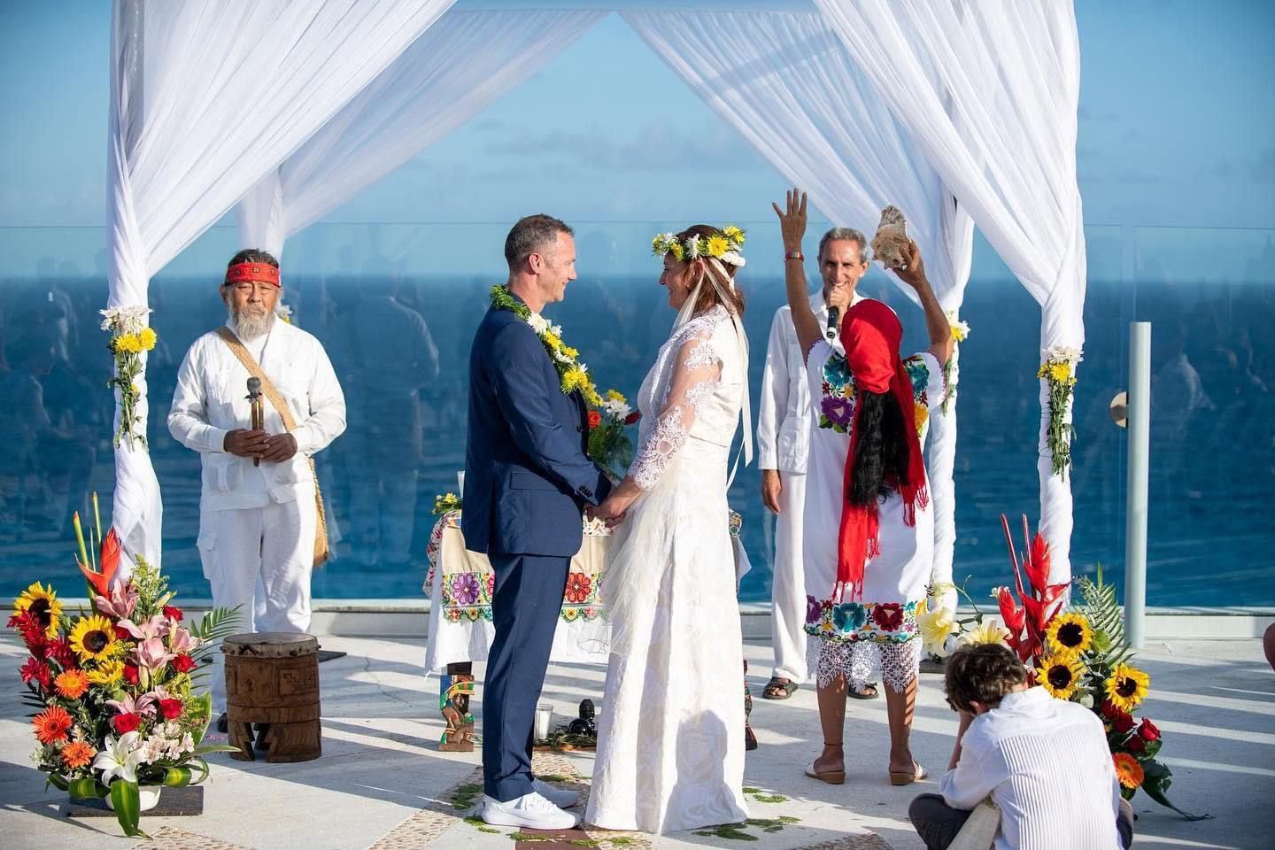 伝統的なマヤの結婚結合セレモニー