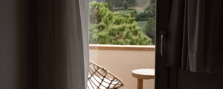 Private suite with the balcony