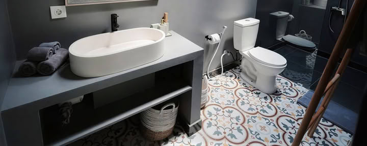 Double room with a shower